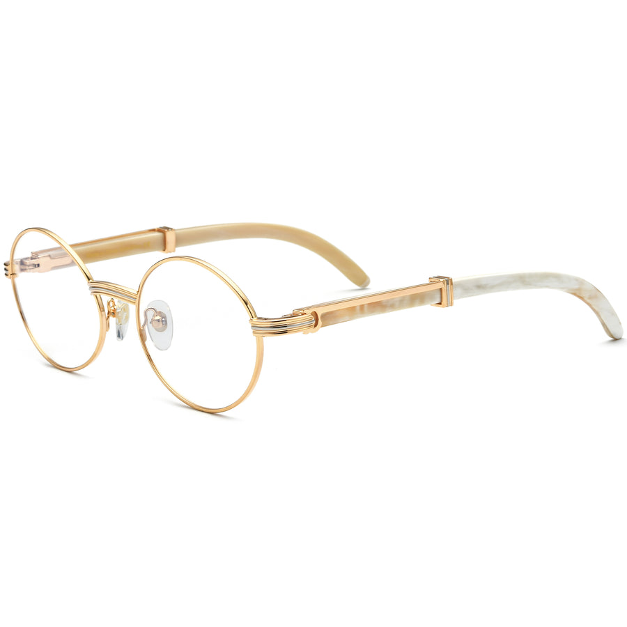 Buffalo Horn Oval Glasses A1941