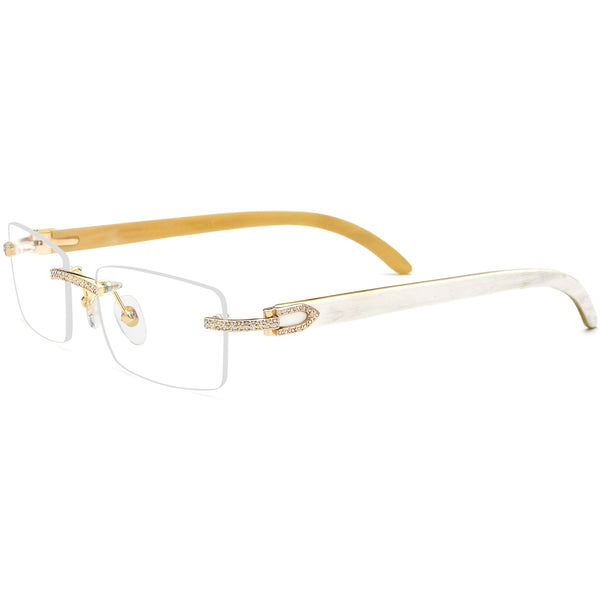 Buffalo Horn Rectangle Glasses A1946