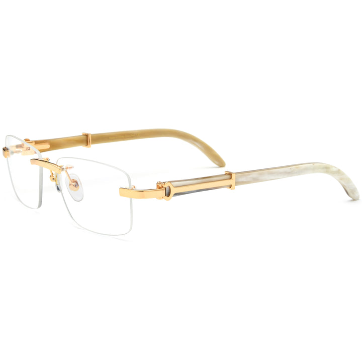 Buffalo Horn Rectangle Glasses A1944