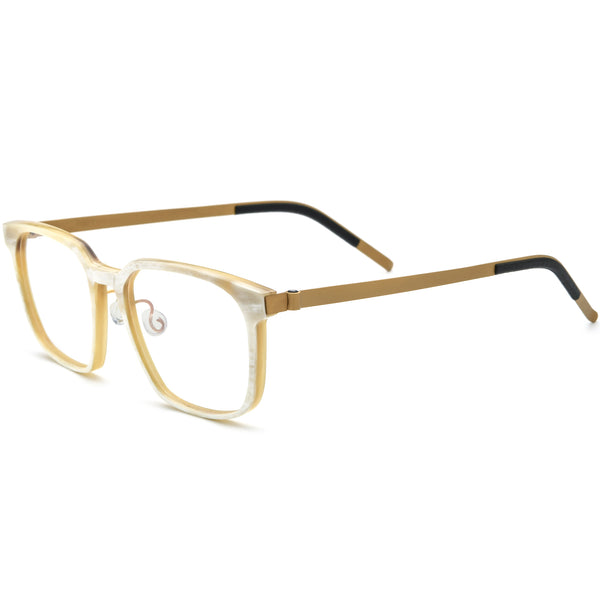 Buffalo Horn Rectangle Glasses A1177