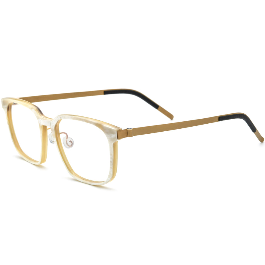 Buffalo Horn Rectangle Glasses A1177