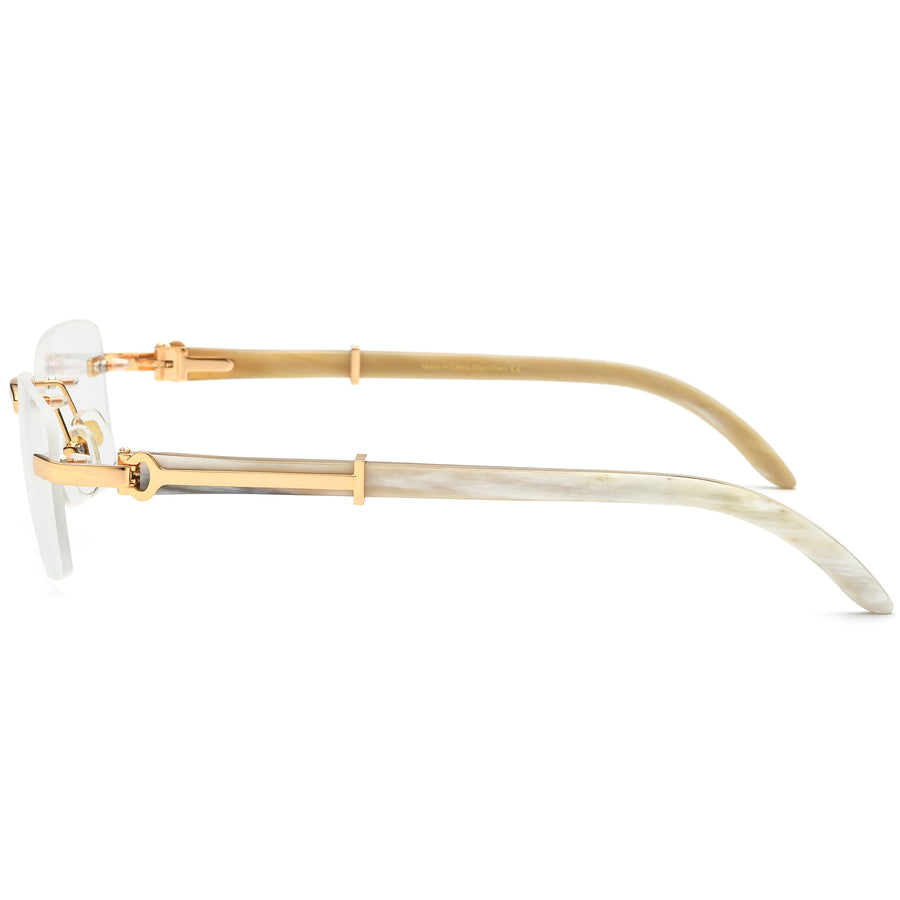 Buffalo Horn Rectangle Glasses A1944