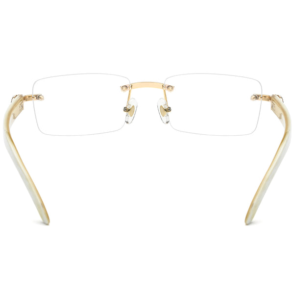 Buffalo Horn Rectangle Glasses A1946