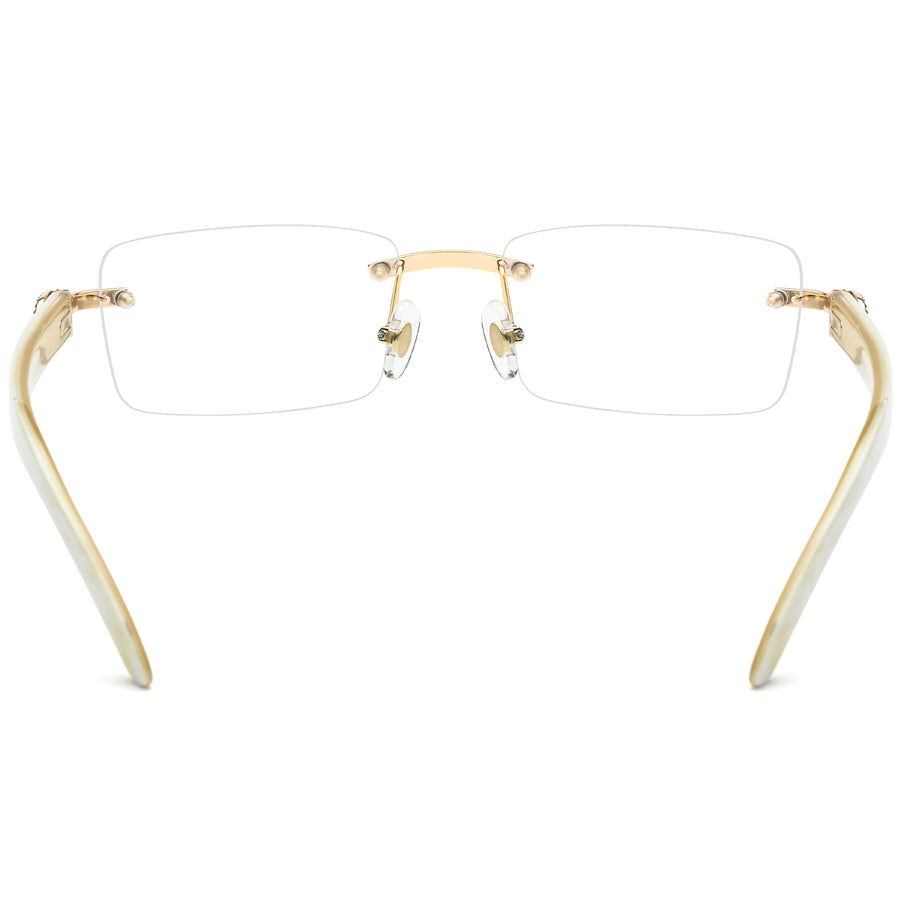 Buffalo Horn Rectangle Glasses A1946