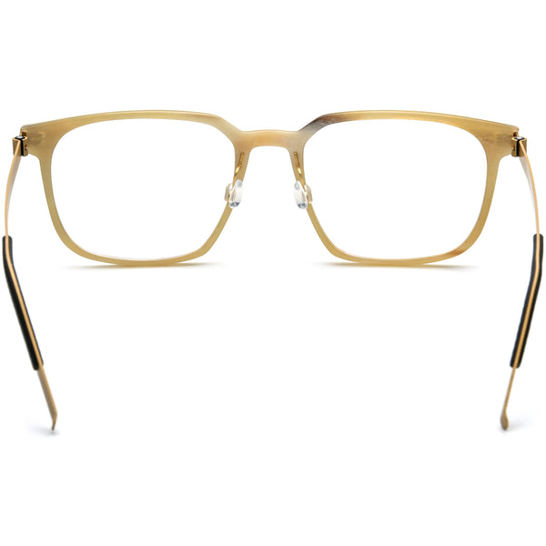 Buffalo Horn Rectangle Glasses A1177