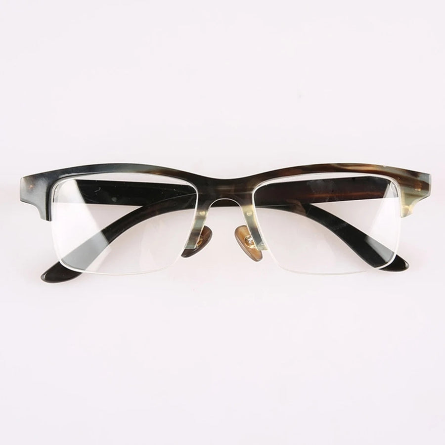 Buffalo Horn Rectangle Glasses NJ1009