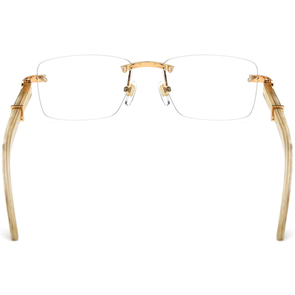 Buffalo Horn Rectangle Glasses A1944