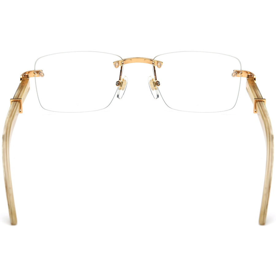 Buffalo Horn Rectangle Glasses A1944