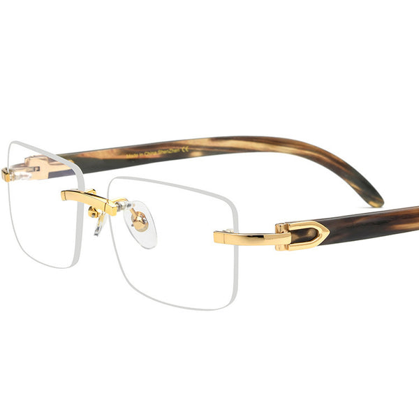 Buffalo Horn Rectangle Glasses A1943
