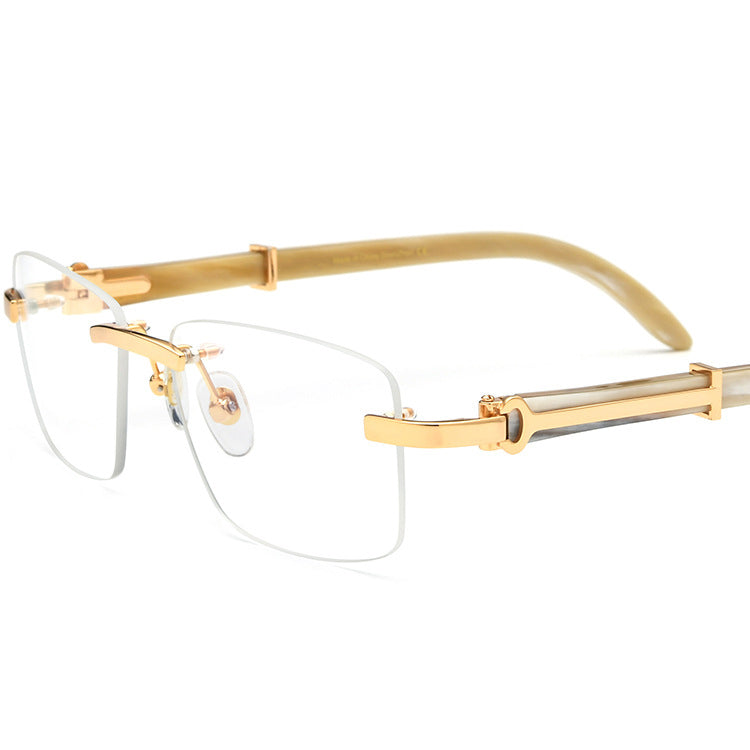 Buffalo Horn Rectangle Glasses A1944