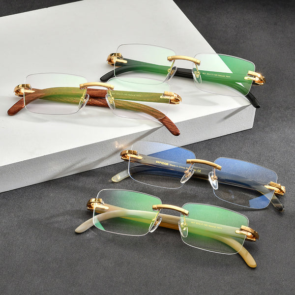 Buffalo Horn Rectangle Glasses A1943