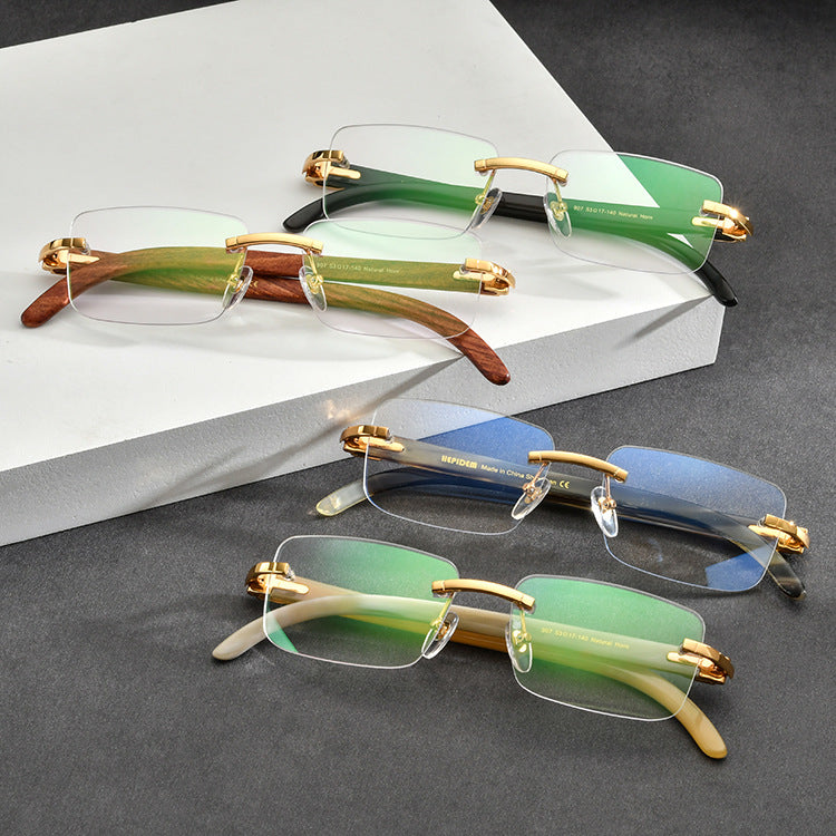 Buffalo Horn Rectangle Glasses A1943