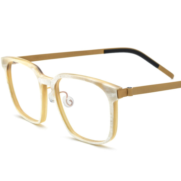Buffalo Horn Rectangle Glasses A1177