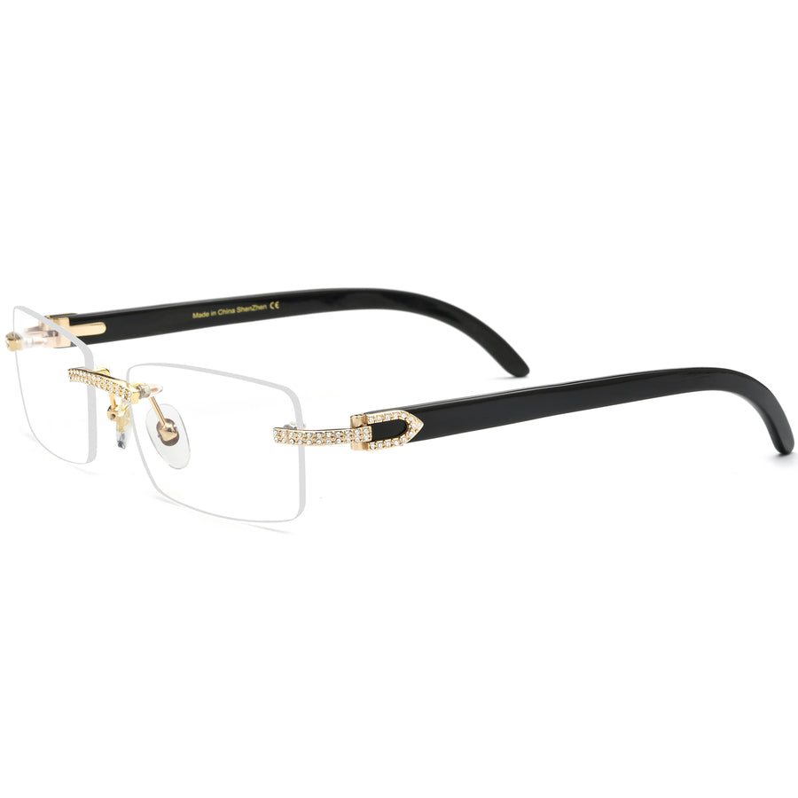 Buffalo Horn Rectangle Glasses A1946