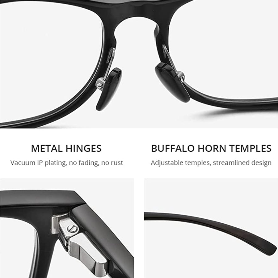 Buffalo Horn Square Glasses A1936