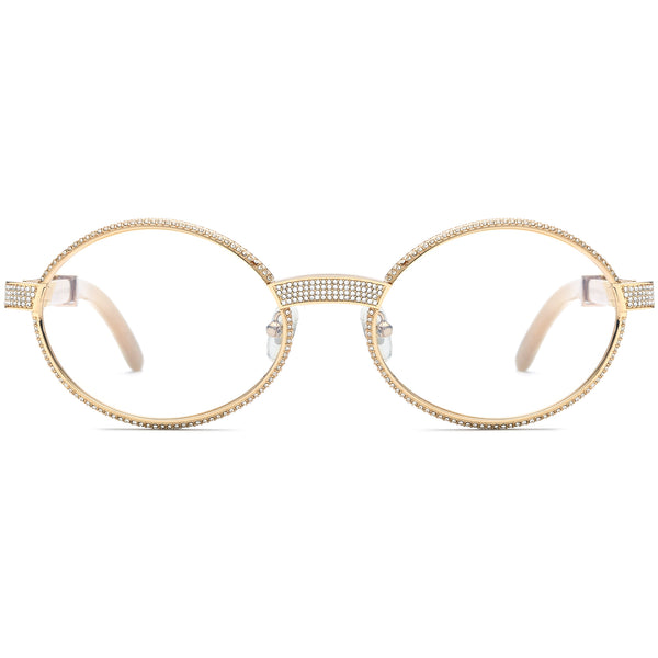 Buffalo Horn Oval Glasses A1945