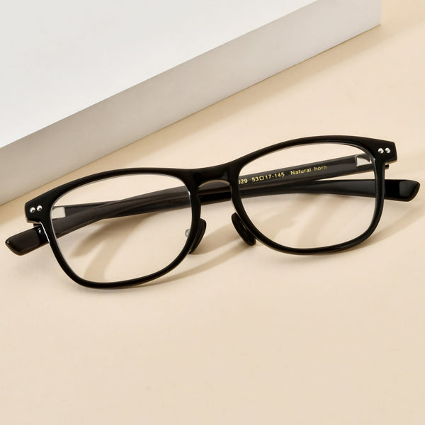 Buffalo Horn Square Glasses A1936