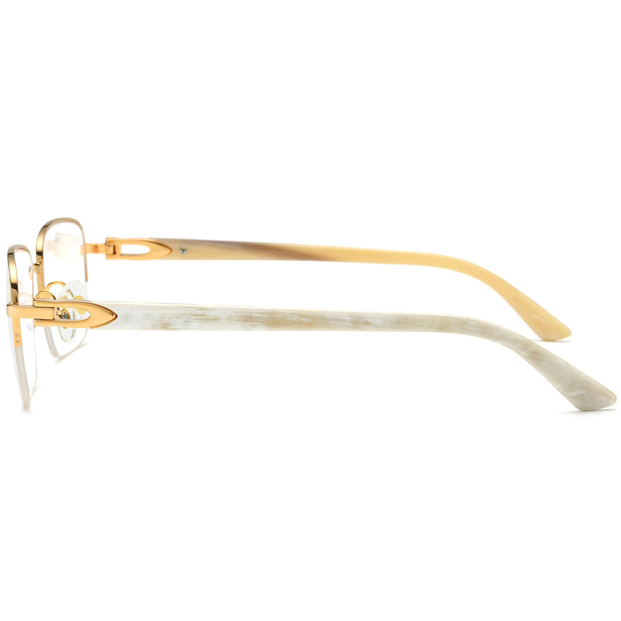 Buffalo Horn Rectangle Glasses A1178