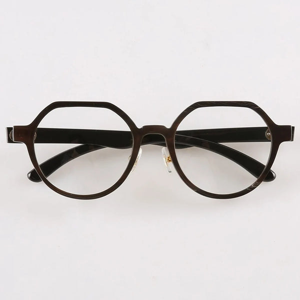 Buffalo Horn Round Glasses NJ1007