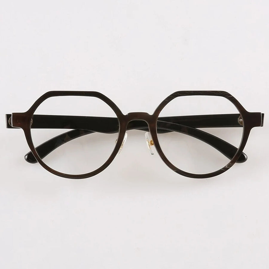 Buffalo Horn Round Glasses NJ1007