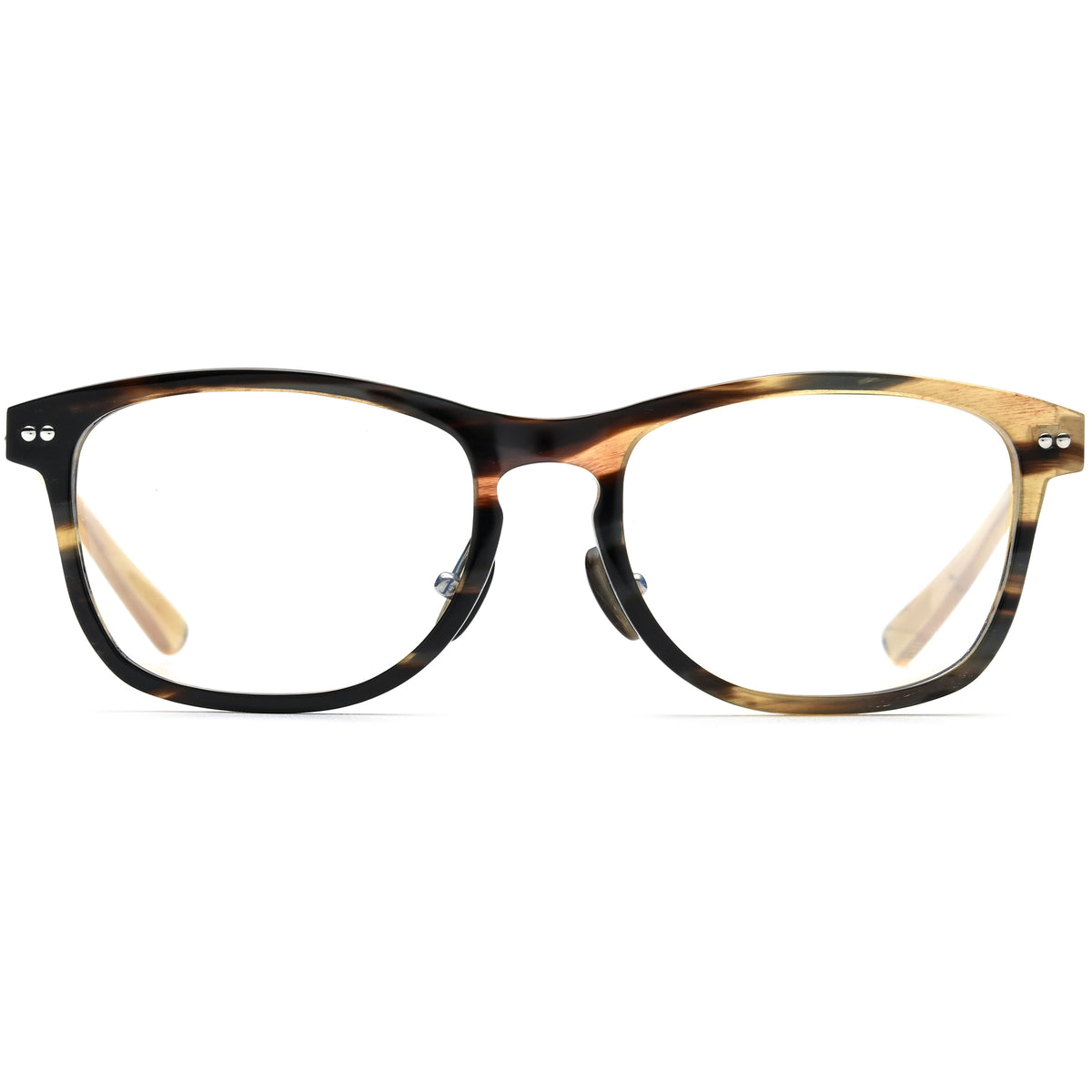 Buffalo Horn Square Glasses A1936