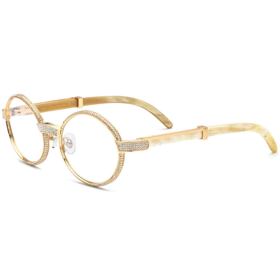 Buffalo Horn Oval Glasses A1945