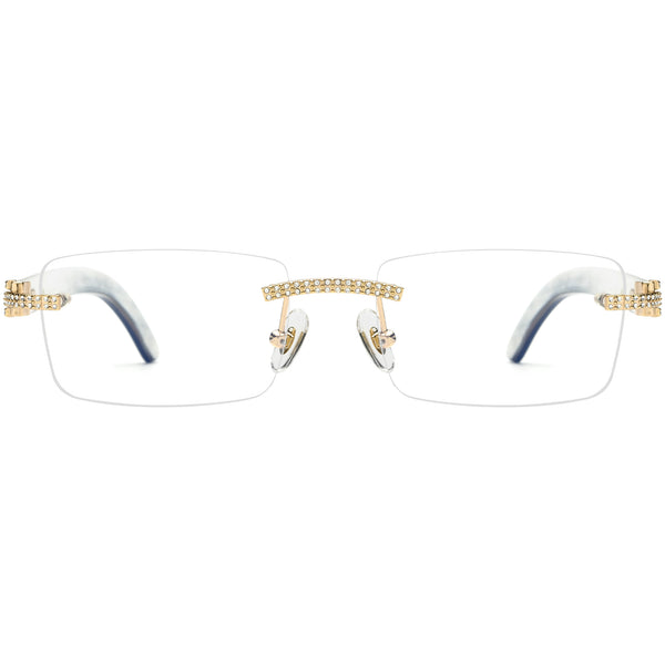 Buffalo Horn Rectangle Glasses A1946