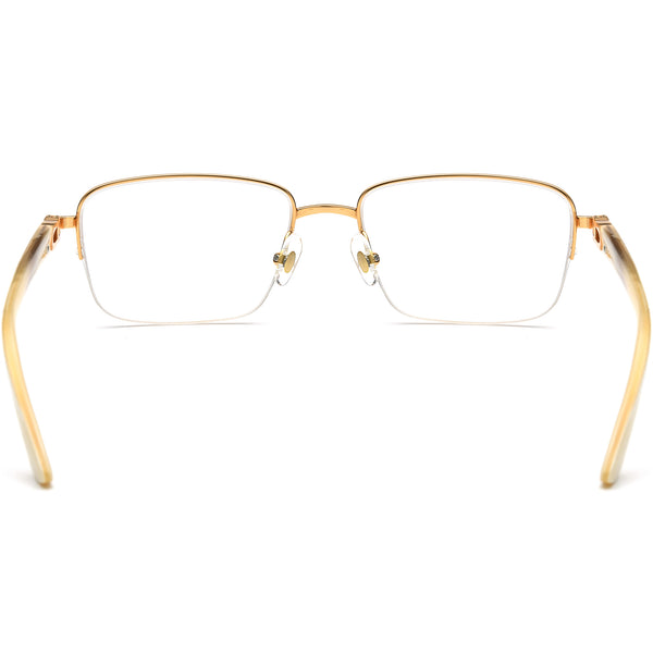 Buffalo Horn Rectangle Glasses A1178