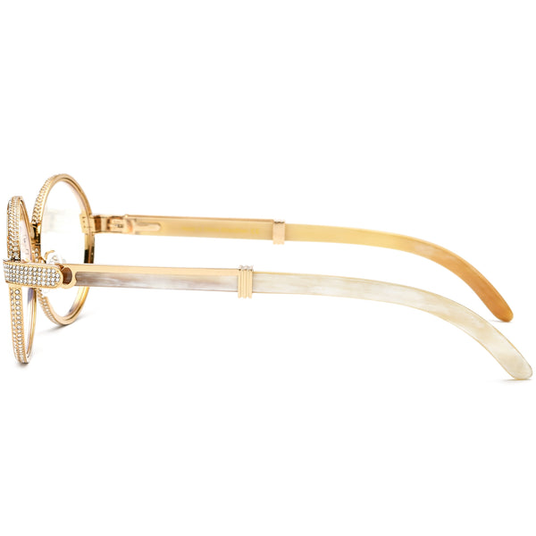 Buffalo Horn Oval Glasses A1945