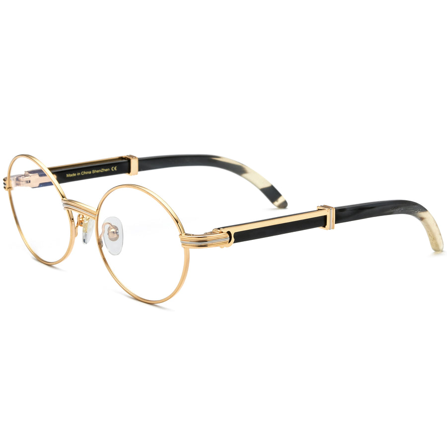Buffalo Horn Oval Glasses A1941