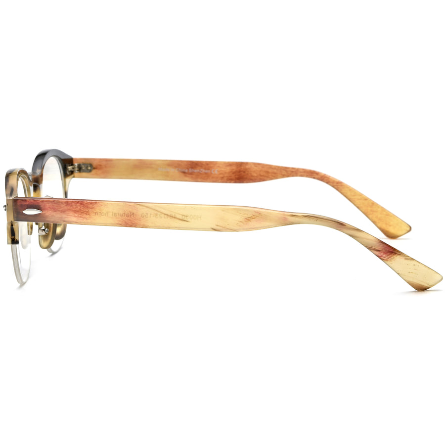 Buffalo Horn Square Glasses A1997