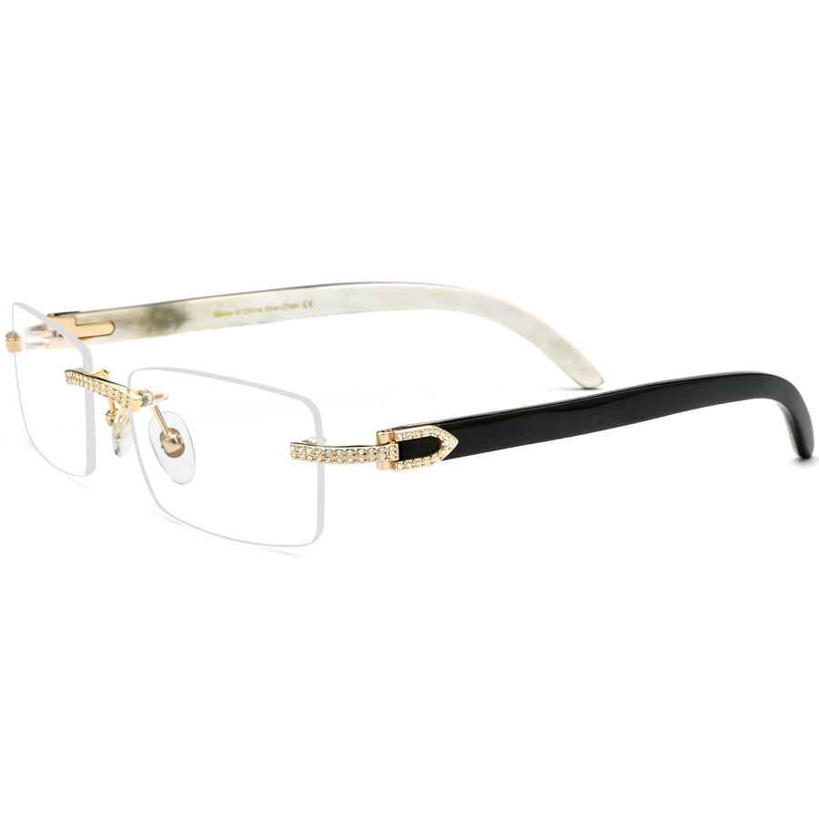 Buffalo Horn Rectangle Glasses A1946