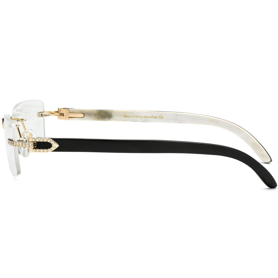 Buffalo Horn Rectangle Glasses A1946