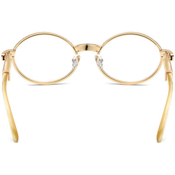 Buffalo Horn Oval Glasses A1945