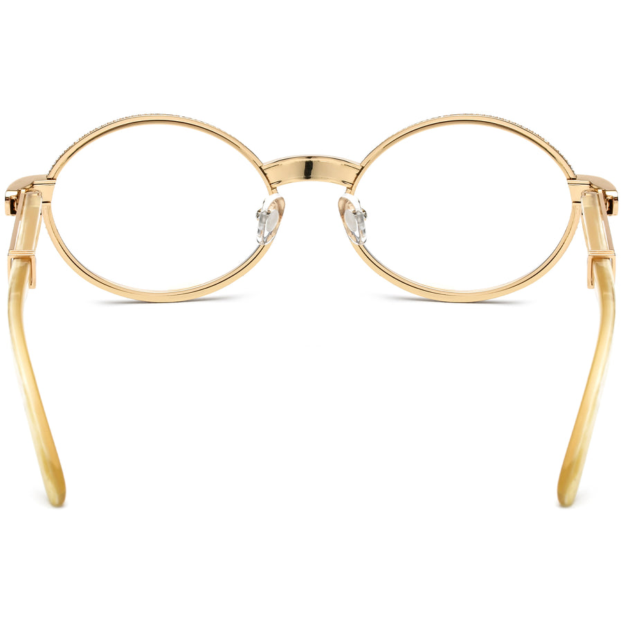 Buffalo Horn Oval Glasses A1945